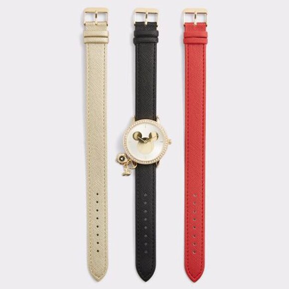 GIFT READY Disney x Aldo Ear-ly Mickey Watch Set BNIB Interchangeable Bands - Picture 2 of 11